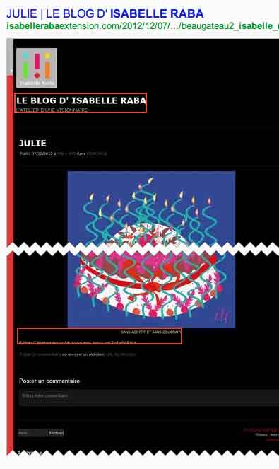 Qui a dévoré le gateau de Julie, qui ?